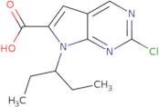 2-Chloro-7-(pentan-3-yl)-7H-pyrrolo[2,3-d]pyrimidine-6-carboxylic acid