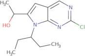 1-(2-Chloro-7-(pentan-3-yl)-7H-pyrrolo[2,3-d]pyrimidin-6-yl)ethanol