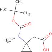 2-(1-{[(tert-Butoxy)carbonyl](methyl)amino}cyclopropyl)acetic acid