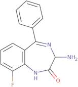 2H-1,4-Benzodiazepin-2-one, 3-amino-9-fluoro-1,3-dihydro-5-phenyl-