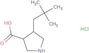 rac-(3R,4R)-4-(2,2-Dimethylpropyl)pyrrolidine-3-carboxylic acid hydrochloride