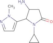 rac-(4R,5R)-4-Amino-1-cyclopropyl-5-(1-methyl-1H-pyrazol-5-yl)pyrrolidin-2-one