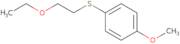 (2-Ethoxyethyl)(4-methoxyphenyl)sulfane