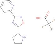 2-{5-[(2S)-Pyrrolidin-2-yl]-1,2,4-oxadiazol-3-yl}pyridine trifluoroacetic acid