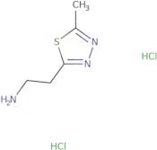 2-(5-Methyl-1,3,4-thiadiazol-2-yl)ethan-1-amine dihydrochloride