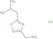 [(5-Isobutyl-1,2,4-oxadiazol-3-yl)methyl]amine hydrochloride