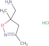 (3,5-Dimethyl-4,5-dihydro-1,2-oxazol-5-yl)methanamine hydrochloride