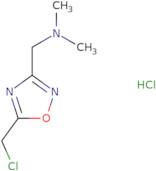 {[5-(Chloromethyl)-1,2,4-oxadiazol-3-yl]methyl}dimethylamine hydrochloride