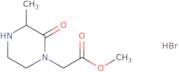 Methyl (3-methyl-2-oxo-1-piperazinyl)acetate hydrobromide