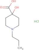 4-Hydroxy-1-propyl-4-piperidinecarboxylic acid hydrochloride