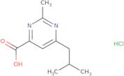 6-Isobutyl-2-methyl-4-pyrimidinecarboxylic acid hydrochlo- ride