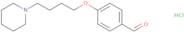 4-[4-(1-Piperidinyl)butoxy]benzaldehyde hydrochloride