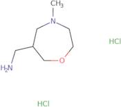 [(4-Methyl-1,4-oxazepan-6-yl)methyl]amine dihydrochloride