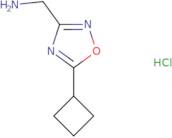 [(5-Cyclobutyl-1,2,4-oxadiazol-3-yl)methyl]amine hydrochloride