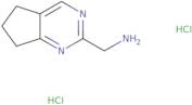 {5H,6H,7H-Cyclopenta[D]pyrimidin-2-yl}methanamine dihydrochloride
