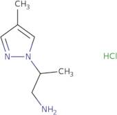 [2-(4-Methyl-1H-pyrazol-1-yl)propyl]amine hydrochloride