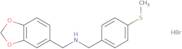 (1,3-Benzodioxol-5-ylmethyl)[4-(methylthio)benzyl]amine hydrobromide