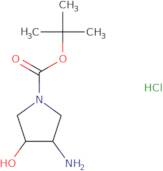 tert-Butyl trans-3-amino-4-hydroxy-1-pyrrolidinecarboxylate hydrochloride