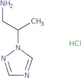 [2-(1H-1,2,4-Triazol-1-yl)propyl]amine hydrochloride