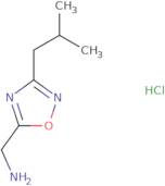 [(3-Isobutyl-1,2,4-oxadiazol-5-yl)methyl]amine hydrochloride