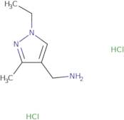 (1-Ethyl-3-methylpyrazol-4-yl)methanamine dihydrochloride