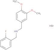 (3,4-Dimethoxybenzyl)(2-fluorobenzyl)amine hydrobromide