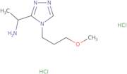 {1-[4-(3-Methoxypropyl)-4H-1,2,4-triazol-3-yl]ethyl}amine dihydrochloride