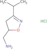 [(3-Isopropyl-4,5-dihydro-5-isoxazolyl)methyl]amine hydrochloride