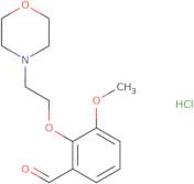 3-Methoxy-2-[2-(4-morpholinyl)ethoxy]benzaldehyde hydrochloride