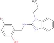 4-Bromo-2-{[(1-propyl-1H-benzimidazol-2-yl)amino]methyl}phenol