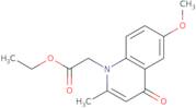 Ethyl 2-(6-methoxy-2-methyl-4-oxoquinolin-1(4H)-yl)acetate