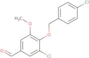 3-Chloro-4-[(4-chlorobenzyl)oxy]-5-methoxybenzaldehyde