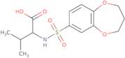 2-(3,4-Dihydro-2H-1,5-benzodioxepine-7-sulfonamido)-3-methylbutanoic acid