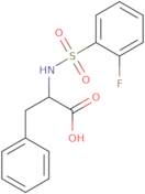 2-(2-Fluorobenzenesulfonamido)-3-phenylpropanoic acid