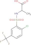 2-[2-Chloro-5-(trifluoromethyl)benzenesulfonamido]propanoic acid