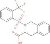 2-[2-(Trifluoromethyl)benzenesulfonyl]-1,2,3,4-tetrahydroisoquinoline-3-carboxylic acid