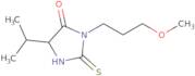 3-(3-Methoxypropyl)-5-(propan-2-yl)-2-sulfanylideneimidazolidin-4-one