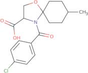 4-(4-Chlorobenzoyl)-8-methyl-1-oxa-4-azaspiro[4.5]decane-3-carboxylic acid