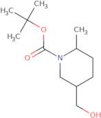 rac-tert-Butyl (2R,5S)-5-(hydroxymethyl)-2-methylpiperidine-1-carboxylate