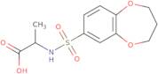 2-(3,4-Dihydro-2H-1,5-benzodioxepine-7-sulfonamido)propanoic acid