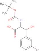 3-(3-Bromophenyl)-2-{[(tert-butoxy)carbonyl]amino}-3-hydroxypropanoicacid