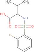 2-(2-Fluorobenzenesulfonamido)-3-methylbutanoic acid