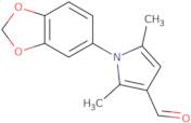 1-Benzo[1,3]dioxol-5-yl-2,5-dimethyl-1H-pyrrole-3-carbaldehyde