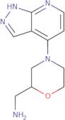 1-[4-(1H-Pyrazolo[3,4-b]pyridin-4-yl)morpholin-2-yl]methanamine