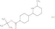 rac-tert-Butyl 4-[(2R,6R)-6-methylpiperidin-2-yl]piperidine-1-carboxylate hydrochloride, cis