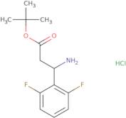 tert-Butyl (3R)-3-amino-3-(2,6-difluorophenyl)propanoate hydrochloride