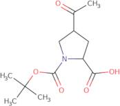 4-Acetyl-1-[(tert-butoxy)carbonyl]pyrrolidine-2-carboxylic acid