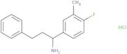 1-(4-Fluoro-3-methylphenyl)-3-phenylpropan-1-amine hydrochloride