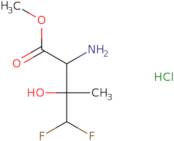 Methyl 2-amino-4,4-difluoro-3-hydroxy-3-methylbutanoate hydrochloride