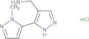 [3-(1-Methyl-1H-pyrazol-5-yl)-1H-pyrazol-4-yl]methanamine hydrochloride